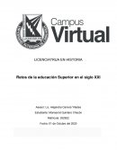 RETOS DE LA EDUCACION SUPERIOR EN EL SIGLO XXI