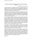 Aplicación de tecnologías de la información en marketing: experiencia de países en desarrollo