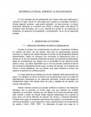 DESARROLLO SOCIAL DURANTE LA ADOLESCENCIA
