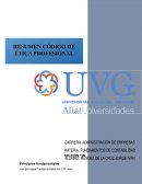 Resumen codigode etica