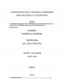 FACTORES DE RIESGO PARA DEPRESIÓN EN ADOLESCENTES DE 10 A 19 AÑOS EN EL PERIODO 2008-2019 UNA REVISIÓN DE LA LITERATURA