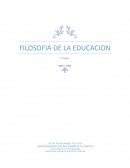 Filosofia de la educacion