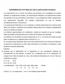EXPERIMENTOS FACTORIALES CON CLASIFICACIÓN CRUZADA