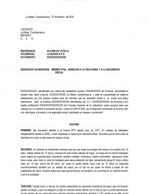 TUTELA CONTRA LA NUEVA EPS. Página 1