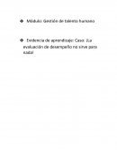 Evaluación de desempeño