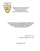 PROYECTO PARA REALIZAR LA RESTAURACIÓN Y REPARACIÓN DE BASES, PUERTAS Y COMPARTIMENTOS DE UN MUEBLE
