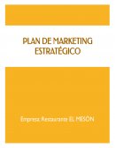 Plan estrategio Restaurante El Mesón