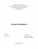Formas de Gobierno en Venezuela