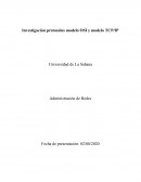 Investigación protocolos modelo OSI y modelo TCP/IP