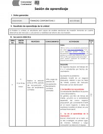 Sesión de aprendizaje. FINANZAS CORPORATIVAS. Página 1