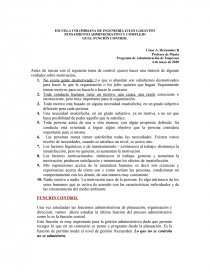 Programa de Administración de Empresas. Página 1