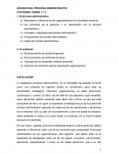 Ambiente en proceso administrativo