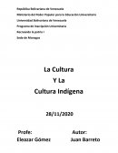 Trabajo de La cultura y la cultura indigena