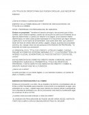 LOS TÍTULOS DE CRÉDITO PARA QUE PUEDEN CIRCULAR