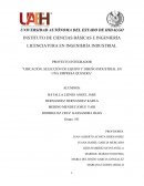 UBICACIÓN, SELECCIÓN DE EQUIPO Y DISEÑO INDUSTRIAL EN UNA EMPRESA QUESERA