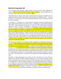 Finanzas. Marriott Corporation (A). Página 1
