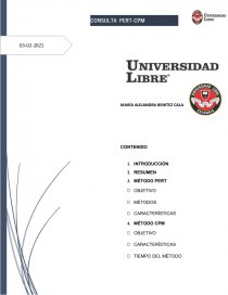 Metodo pert cpm. Página 1