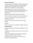 RECURSOS FINANCIEROS . TOSTAO