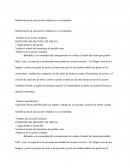 Identificación de una acción solidaria en su comunidad