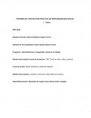 INFORME DEL PROYECTO DE PRÁCTICA DE RESPONSABILIDAD SOCIAL