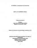 ACTIVIDAD 2: Comprensión de Taxonomías