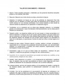 TALLER DE CONOCIMIENTO – RESIDUOS