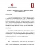 Acceso a la Justicia y protección de derechos de grupos sociales en el Ecuador