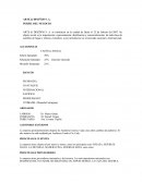 ARTE & DISEÑOS S. A. PERFIL DEL NEGOCIO