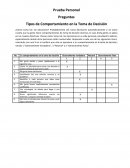 Tipos de Comportamiento en la Toma de Decisión