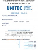 PORTAFOLIO de Matemáticas IV