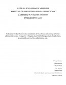 Falta de actividad física en los estudiantes de 6to año