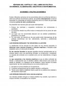 SÍNTESIS DEL CAPÍTULO 1 DEL LIBRO DE POLÍTICA ECONÓMICA, ELABORACIÓN, OBJETIVOS E INSTRUMENTOS