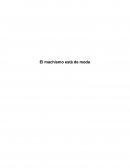 El machismo está de moda