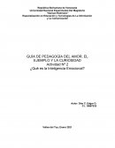GUÍA DE PEDAGOGÍA DEL AMOR, EL EJEMPLO Y LA CURIOSIDAD