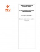 Actividad de Aprendizaje 3. Evaluación del desempeño a través de indicadores