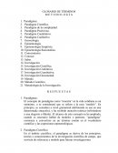 GLOSARIO DE METODOLOGÍA