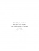 Caso de planificación. Proceso administrativo