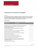 Autoevaluación de pensamiento estratégico