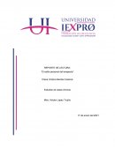 REPORTE DE LECTURA: “El estilo personal del terapeuta”