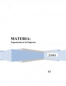 Negociación en la Empresa