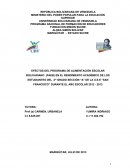EFECTOS DEL PROGRAMA DE ALIMENTACIÓN ESCOLAR BOLIVARIANO