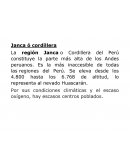 Janca ó cordillera
