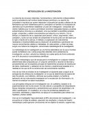 ENSAYO METODOLOGIA DE LA INVESTIGACION
