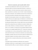 Historia de la comunicación, ¿punto de partida científico evolutivo?