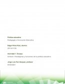 Política educativa Pedagogía e Innovación Educativa