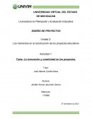 La innovación y la creatividad en los proyectos