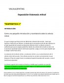 VALVULOPATIAS Exposiciòn Estenosis mitral