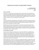 Movimiento Amónico Simple (MAS). Péndulo