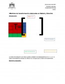 Matrices de transformacion