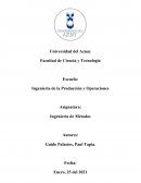 Trabajo Final. Estudio de Tiempos